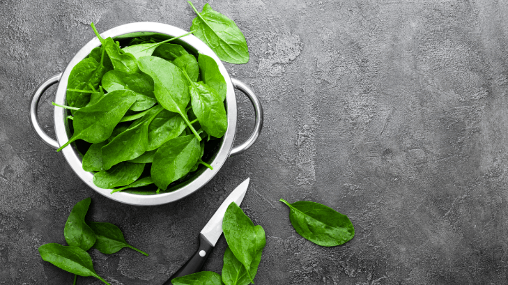 5 alimentos que aumentan tu masa muscular y ¡no son carne! - espinaca